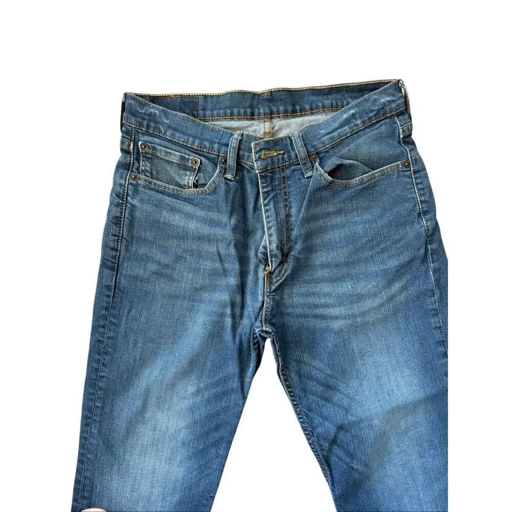 Levi's 514 Mens Medium Wash Blue Slim Straight Leg Denim Jeans Size 33x32